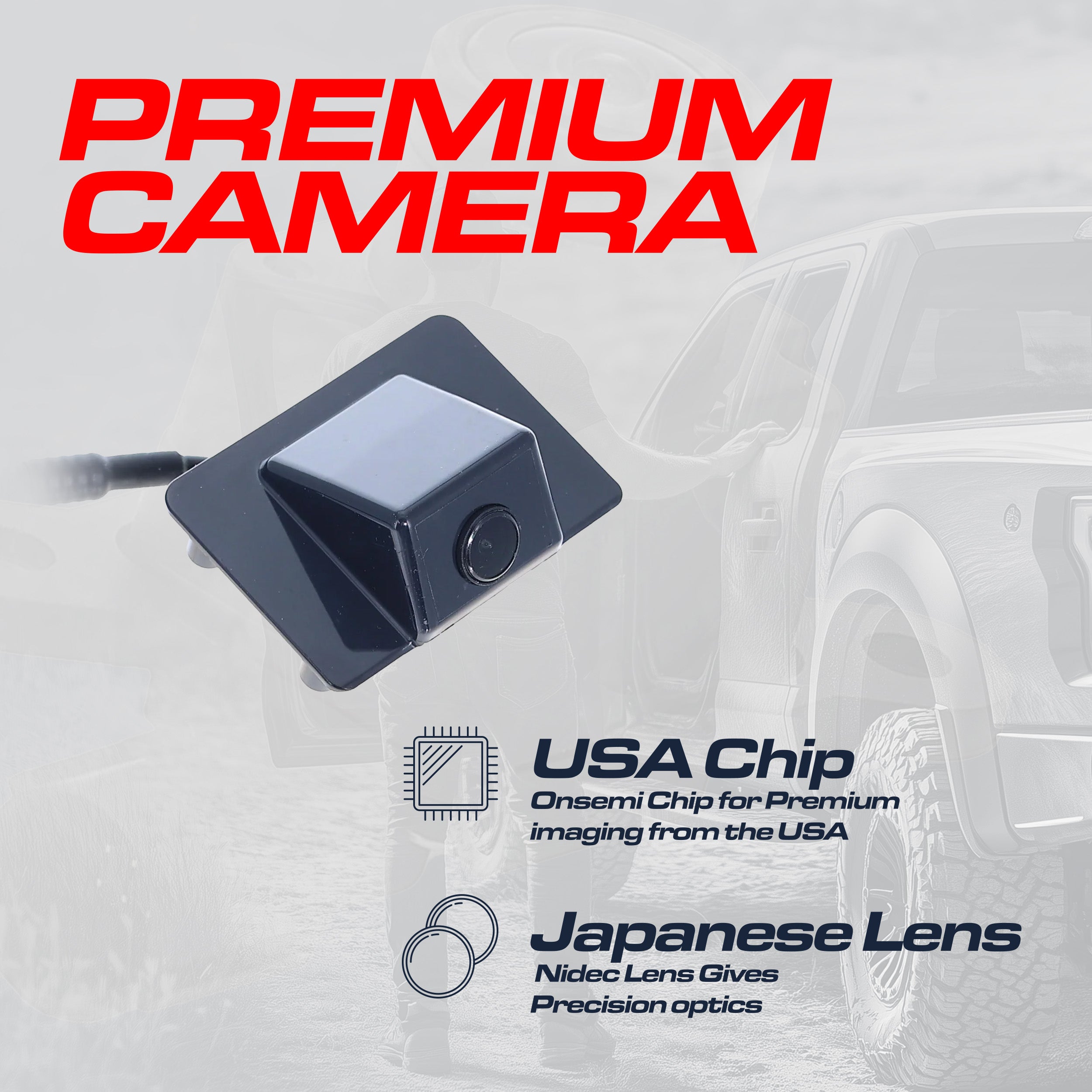 Cadillac Escalade (2007-2008) / Chevrolet Suburban/Tahoe (2007-2008), Tahoe Hybrid (2008-2013) / GMC Yukon (2007-2008), Yukon Hybrid (2008-2013) OEM Replacement Backup Camera OE Part # 15173619