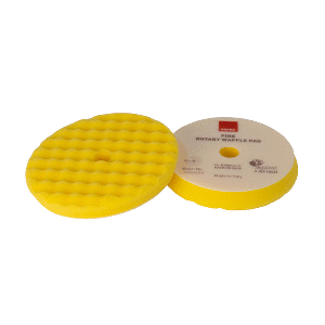 RUPES Velcro Waffle Fine Polishing Pad f/Rotary Polishers 200mm  Yellow