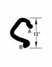 Dayco 71266 Curved Radiator Hose