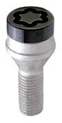 Mcgard 27178 Chrome Bolt Style Cone Seat Wheel Locks (M12 X 1.5 Thread Size) Set Of 4, Black