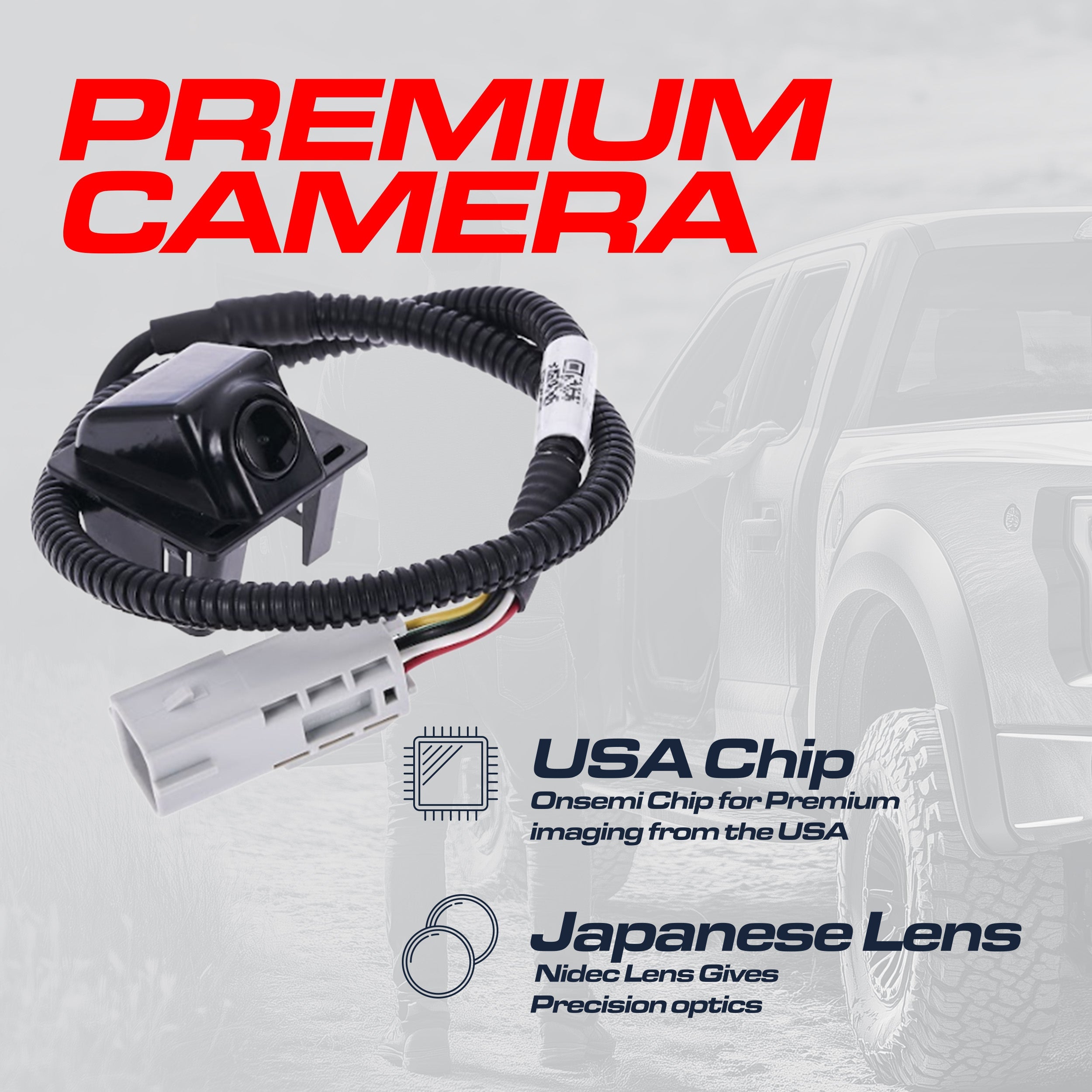 Buick Encore (2013-2022), Chevrolet Trax (2013-2022), Chevrolet Equinox (2014-2015), GMC Terrain/Terrain Denali (2014-2017) OEM Replacement Backup Camera OE Part # 22868129, 42389646