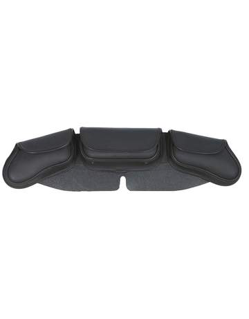 UNIK 3Pouch/Pocket Motorcycle Windshield Bag  ,BLK ,OS