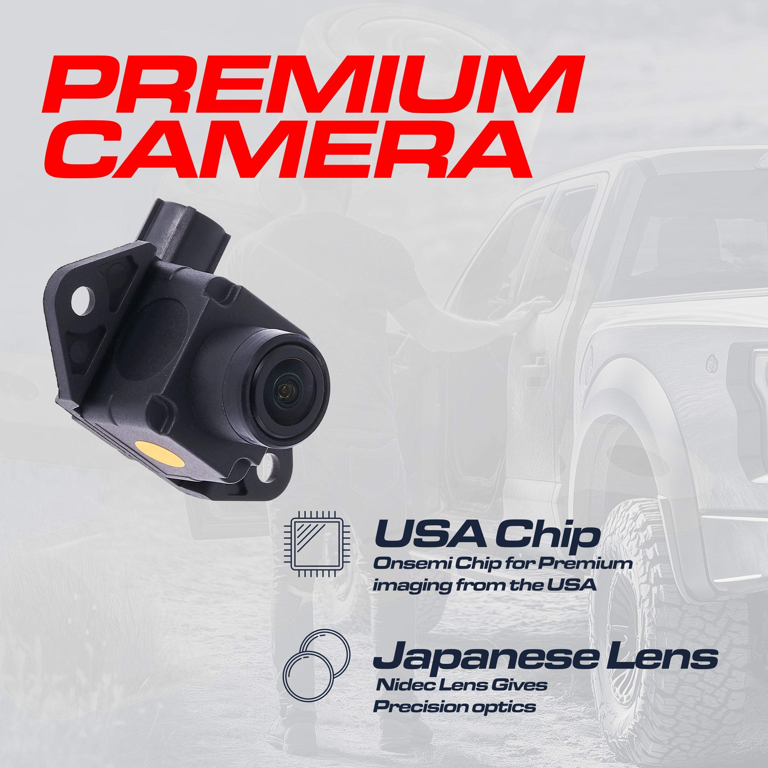 Jeep Grand Cherokee (2016-2021) OEM Replacement Backup Camera OE Part # 68367609AA, 68274727AB, 68274727AC, 68319465AA, 68319465AB