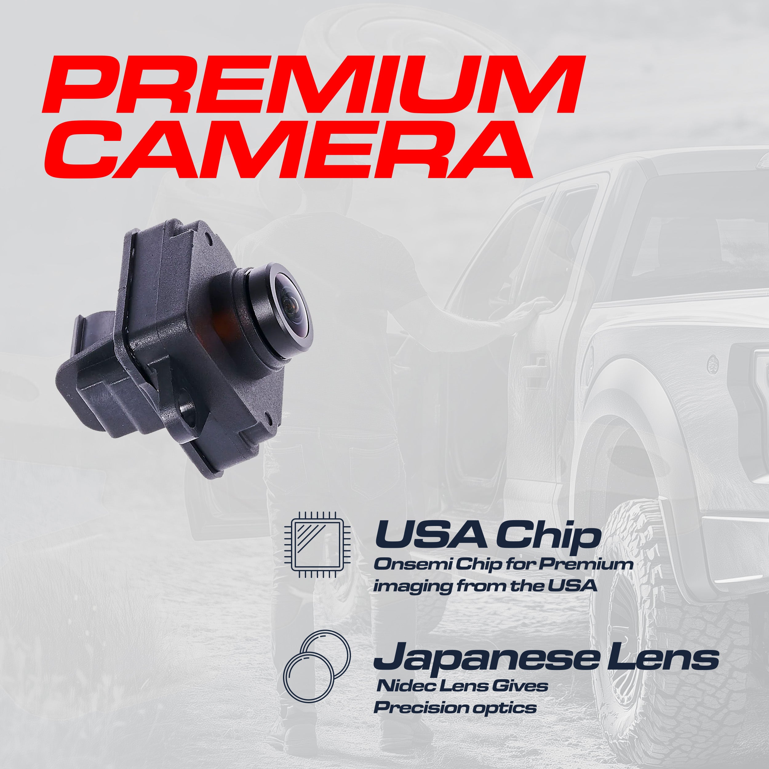 Jeep Renegade (2015-2017) OEM Replacement Backup Camera OE Part # 68360119AA, 68247493AA, 68247493AB, 68322023AA