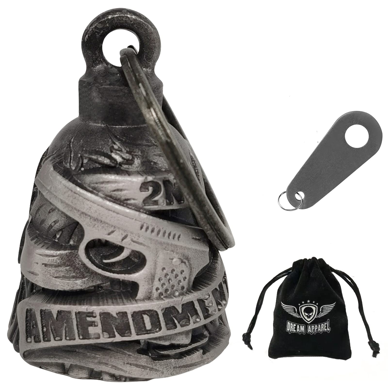 Dream Apparel Motorcycle Bells For Bikers,Colorfu Rider Bells With Hanger Biker Bells Key Chain For Luck