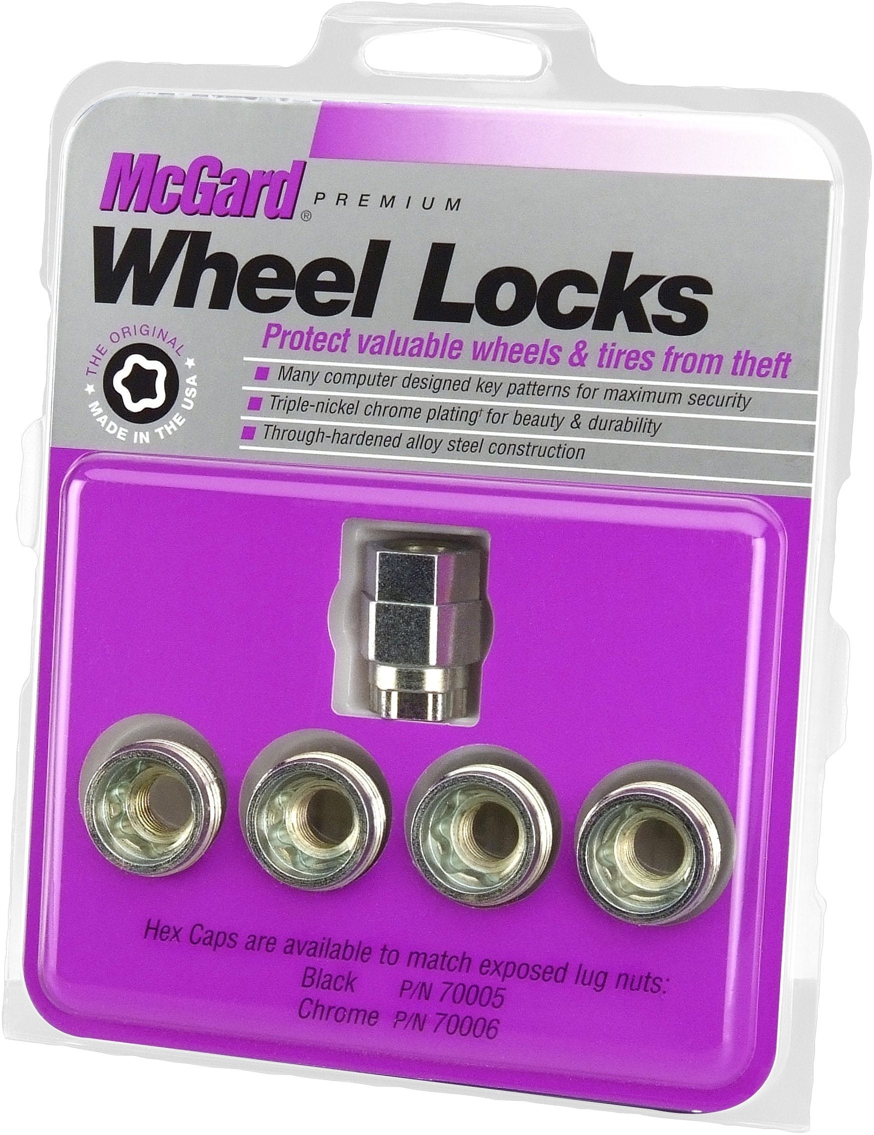 Mcgard 24010 Cone Seat - Under Hub Cap Wheel Locks (1/2 - 20 Thread Size) - Set Of 4, Silver