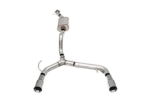 Corsa - 21-22 Ford Bronco 2.3L 2-Door 2.75In Cat-Back Dual Rear Exhaust W/4In Straight-Cut Polish Tips (21204)
