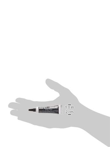 Lucky Line Graphite Dry Lock Lubricant Powder, 4.5g, Model 9501, Black and White