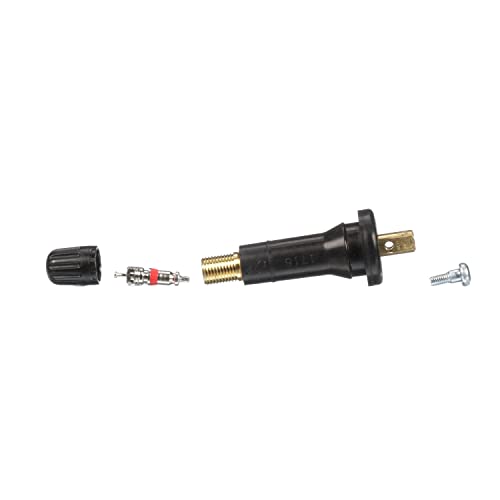 Schrader TPMS Service Pack for Ford - Snap-In, Black, Model 20018, Stainless Steel