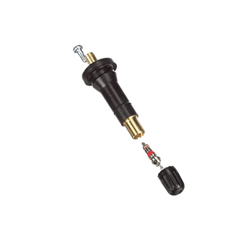 Schrader TPMS Service Pack for Ford - Snap-In, Black, Model 20018, Stainless Steel