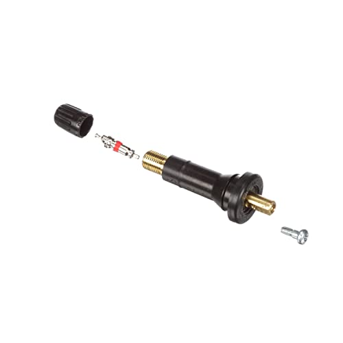Schrader TPMS Service Pack for Ford - Snap-In, Black, Model 20018, Stainless Steel