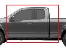 WeatherTech FloorLiners for Ford F-150, Model 447931, Over The Hump, Black