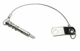 Whitecap S-1021C Quick Release Pin with Lanyard, Spring and Flip Tab - 1/4 x 1
