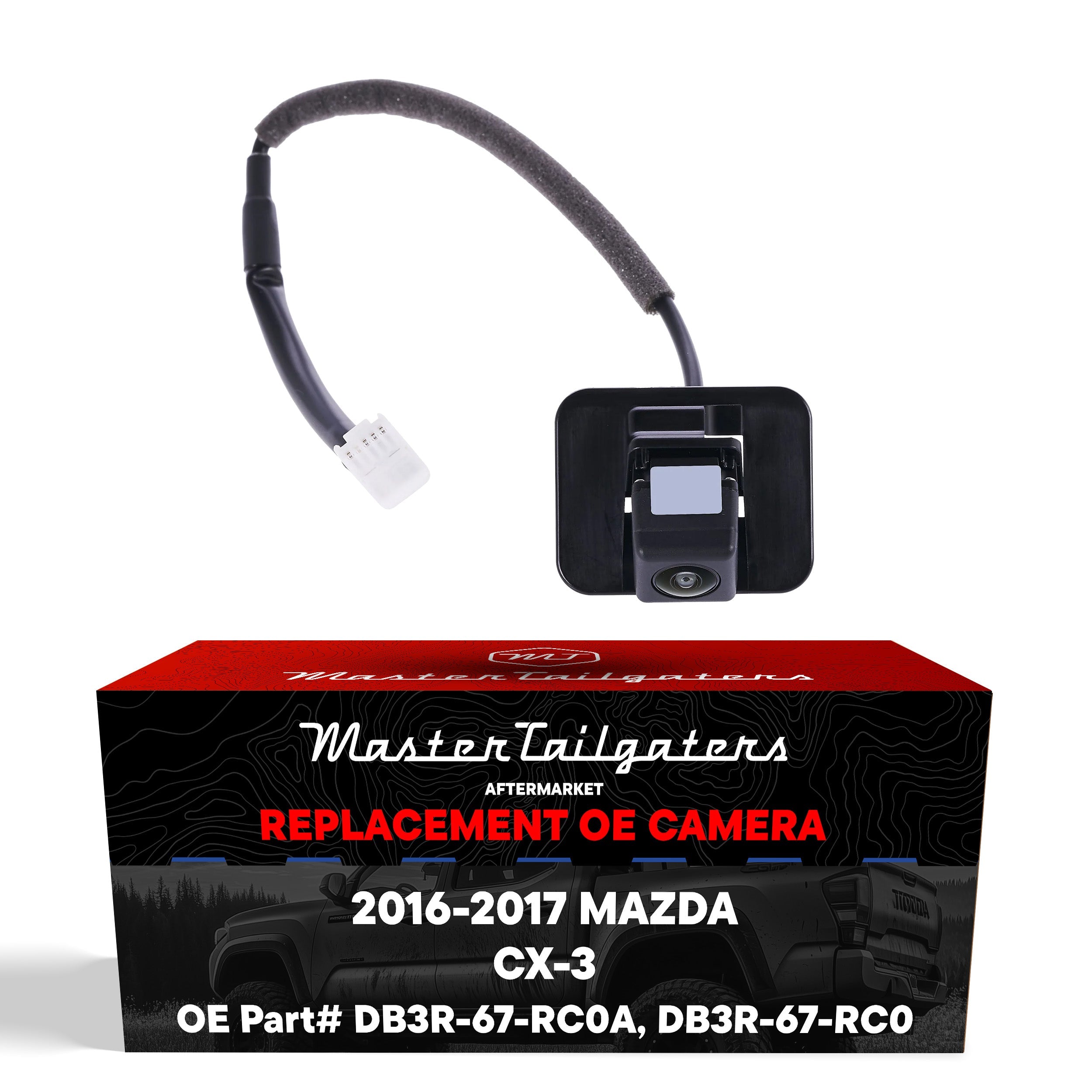 Mazda CX-3 (2016-2017) OEM Replacement Backup Camera OE Part # DB3R-67-RC0, DB3R-67-RC0A