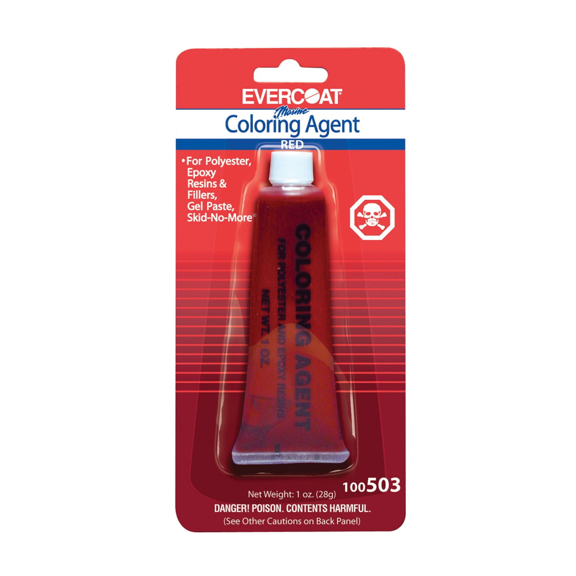 Evercoat 100503 Coloring Agent - 1 Oz, Tropical Red