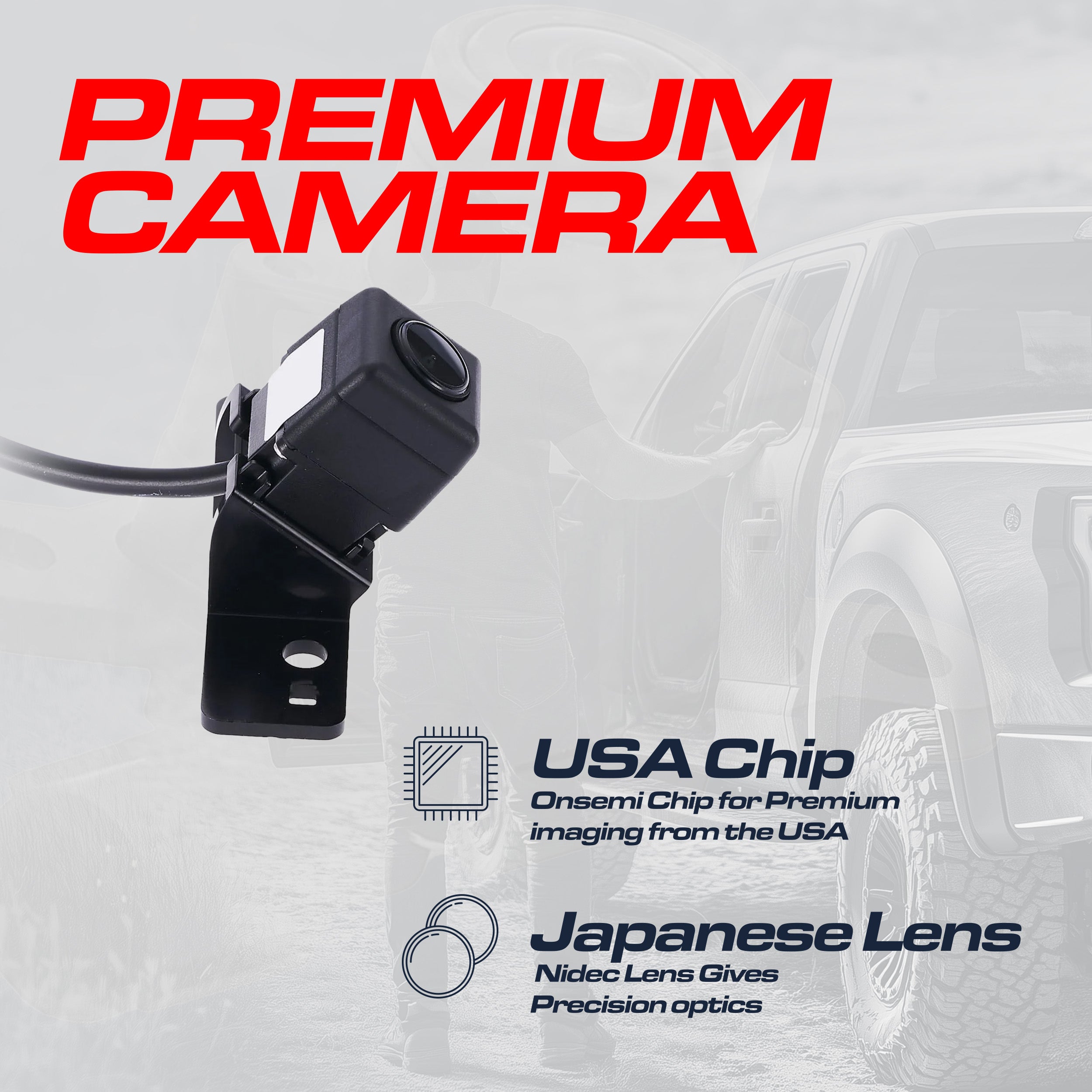 Nissan Leaf w/o AVM (2013-2017) OEM Replacement Backup Camera OE Part # 28442-3NH0A, 28442-3NH1A, 28442-3NH2A