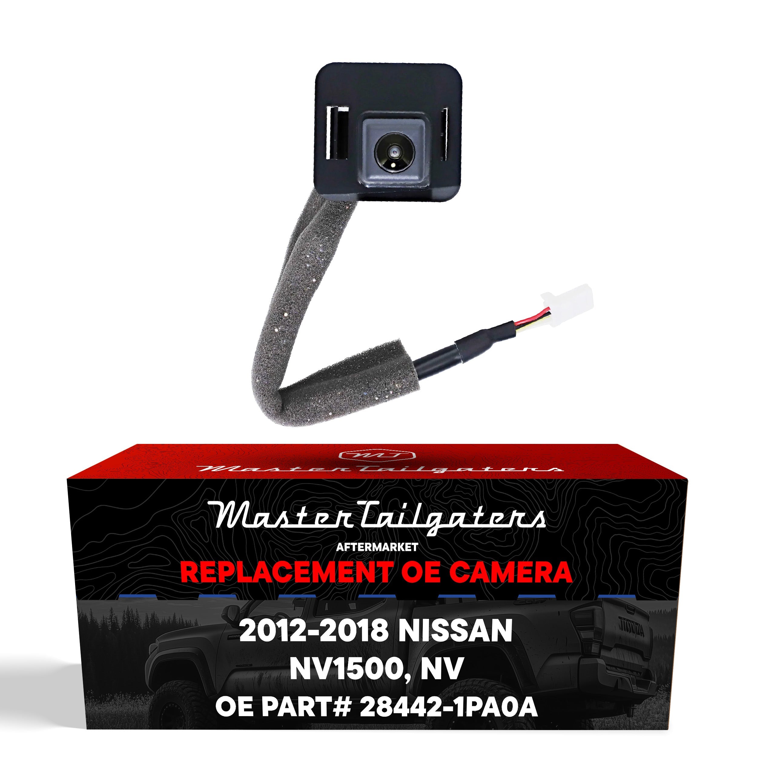 Nissan NV1500 (2012-2018), NV Passenger Van (2012-2018) Left Rear View OEM Replacement Backup Camera OE Part # 28442-1PA0A