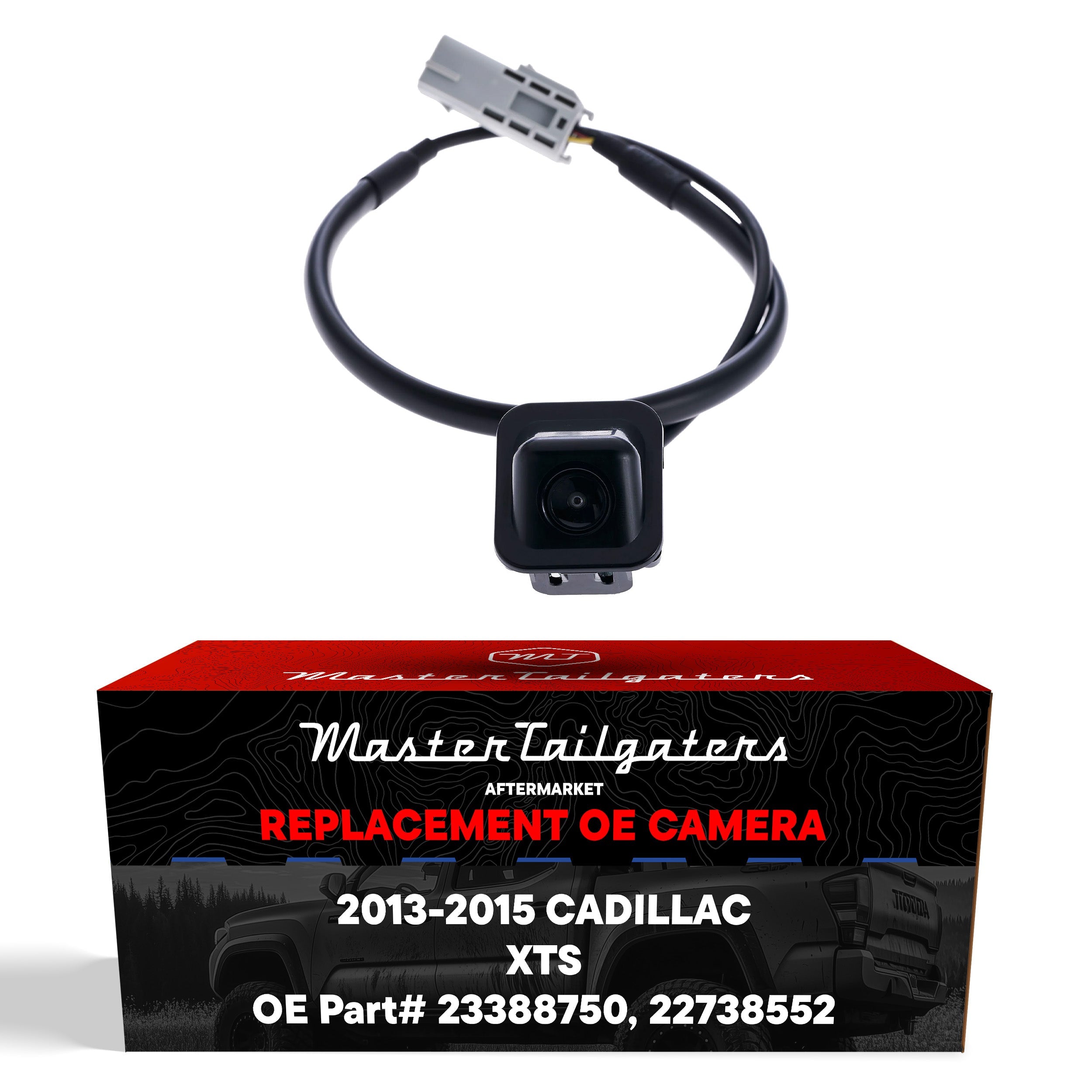 Cadillac XTS (2013-2015) OEM Replacement Backup Camera OE Part # 23388750, 22738552