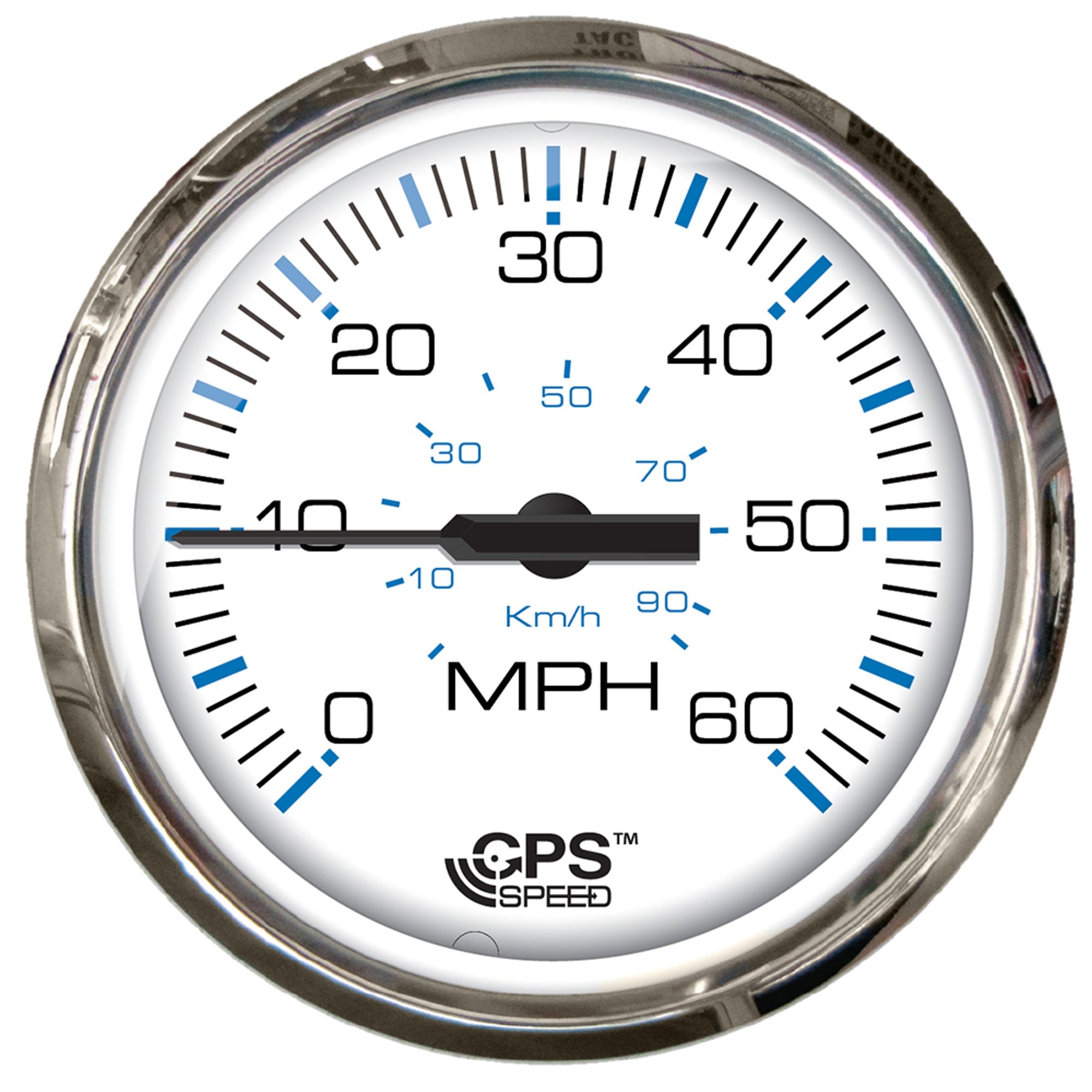 Faria 33850 Chesapeake Tachometer Gauge Gas with JE Outboard  White SS, 4