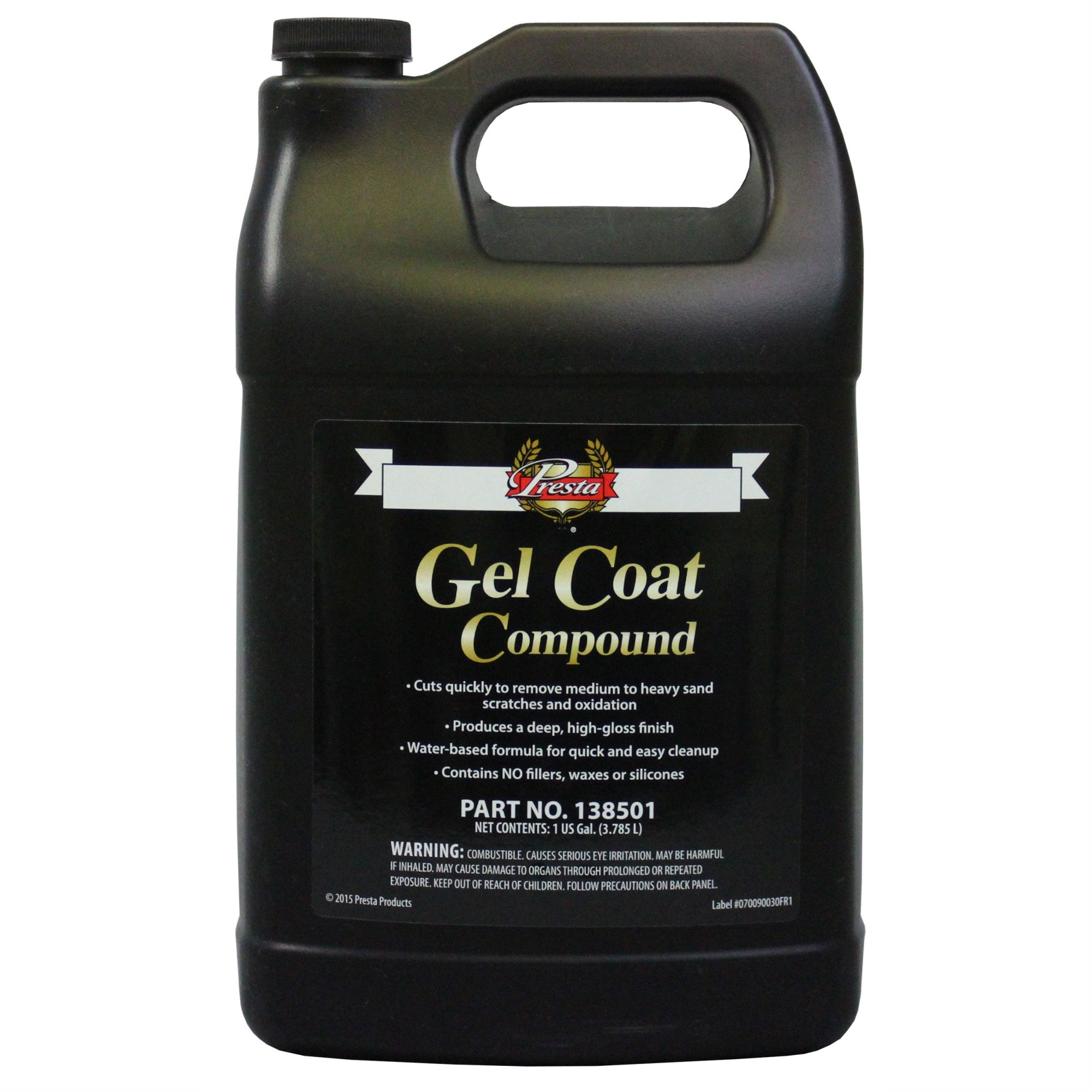 Presta Marine Gelcoat Compound For Marine And Industrial Use, Voc Compliant/Water-Based/Reduces Buffing Time/Removes Oxidation/N