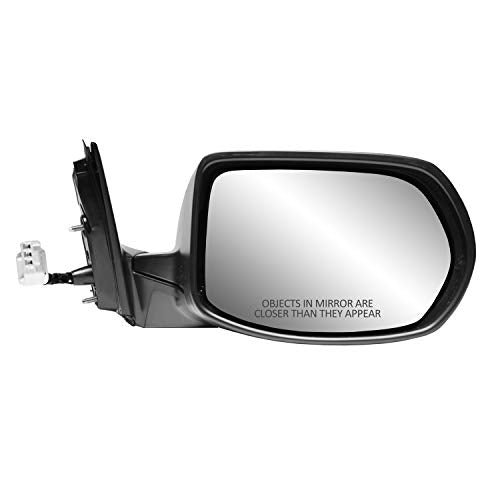Fit System Passenger Side Mirror For Honda Cr-V Lx, (Us Built, Textured Black W/Ptm Cover, Foldaway), W/O Turn Signal, W/O Bsds,