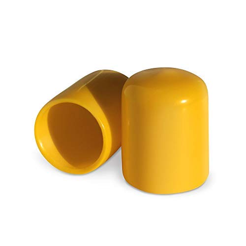 Colorlugs Vinyl Lug Nut Cover | Yellow | Flexible Fit Wheel Lug Nut Cap | Fits 17 Mm | Pack Of 20 | Includes Deluxe Extractor |