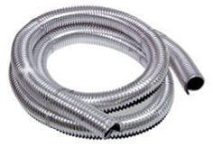 Electriduct 1" Nylon Convoshield Wire Loom - Automotive - 39" Length - Chrome - Durable Polymer Material