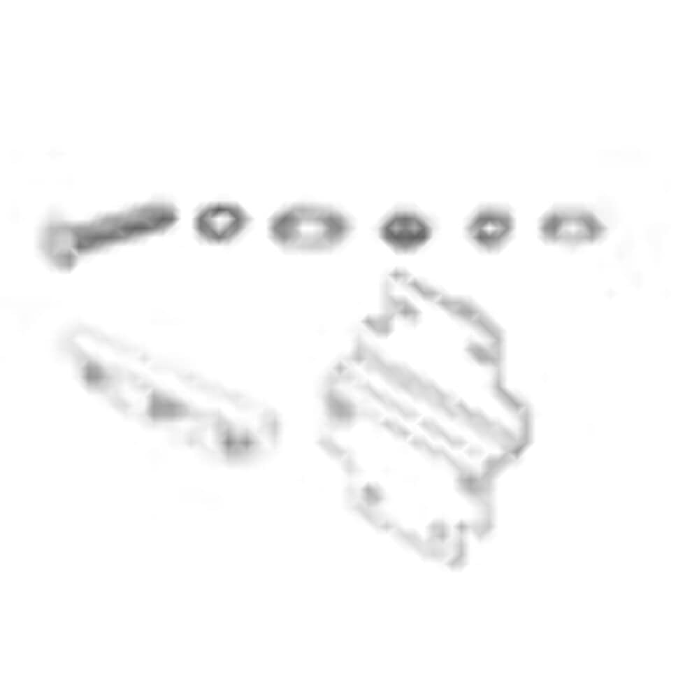 Go Rhino D64155Tk Dominator Xtreme D1 D2 D6 Dss Dt Side Steps - Mounting Brackets Only For 15-24 F-150, F-250 Super Duty, F-350 Super Duty (Crew Cab Pickup)