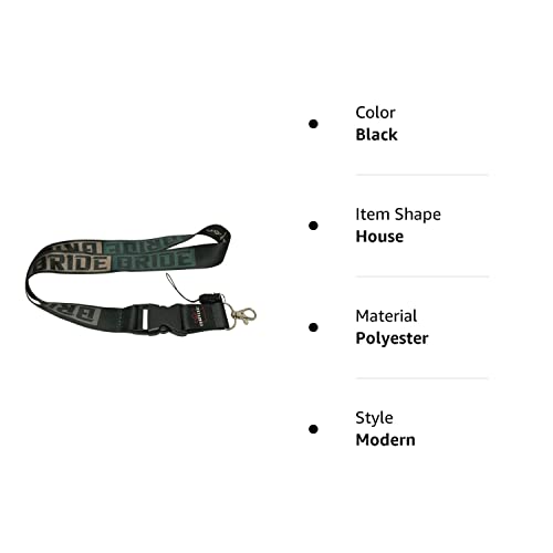 1Pcs Black Color Usa Ship New Quick Release Neck Strap Lanyard Keychain Keyring Car Keys House Keys Id Badges Card For Speeding