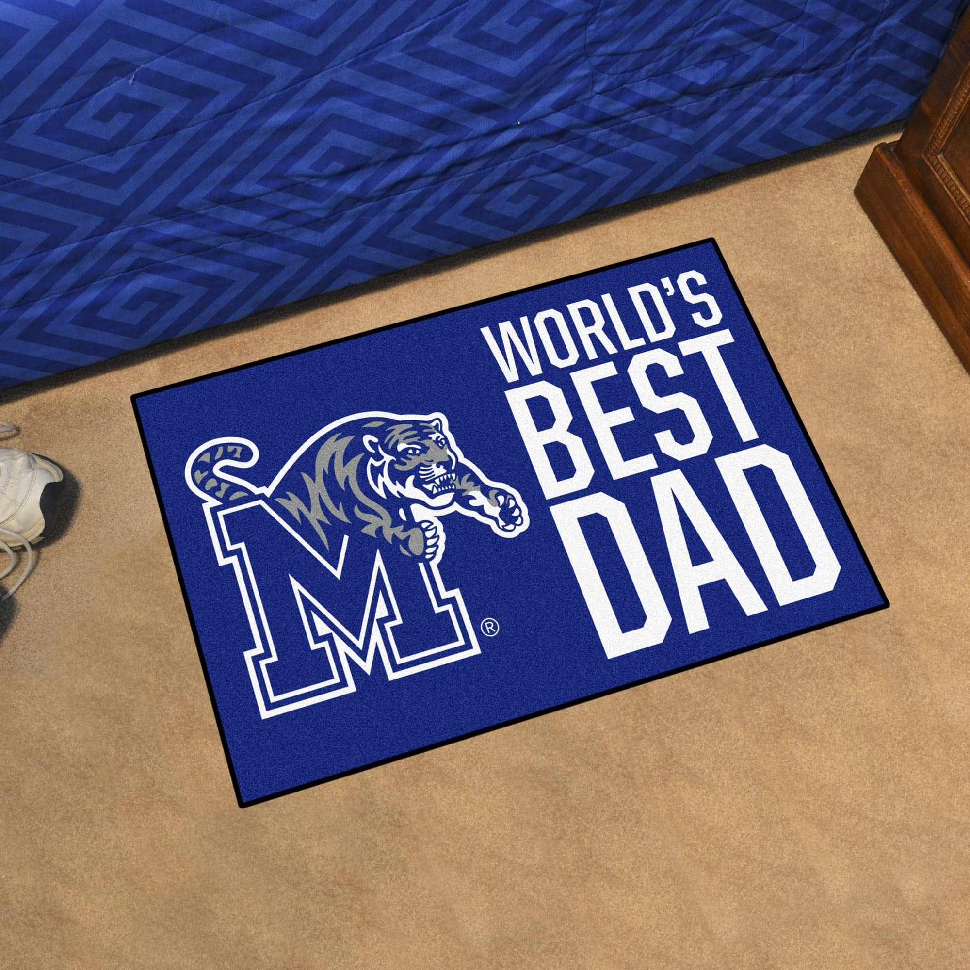 Memphis Tigers Starter Mat Accent Rug - 19In. X 30In. World'S Best Dad Starter Mat