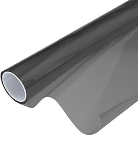 Vvivid Smoke Black Adhesive Headlight Wrap Tinting Vinyl Roll (17.9'' X 48'' 1-Roll Pack)