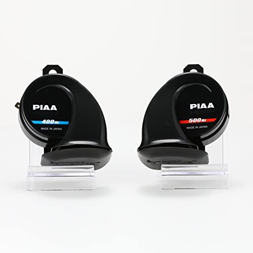 Piaa Sports Horns HO-2, Dual Tone 500Hz & 400Hz, High-Performance Car Horns