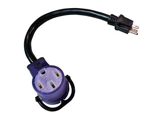 Parkworld 885491 EV Adapter Cord NEMA 515P to 1450R (ONLY for Tesla UMC or Other EV Charging, NOT for RV) (18 inch)