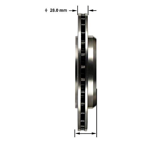 Bendix Premium Prt6173 Rear Brake Rotor For Dodge Durango 2022-2018, Jeep Grand Cherokee 2021-2012