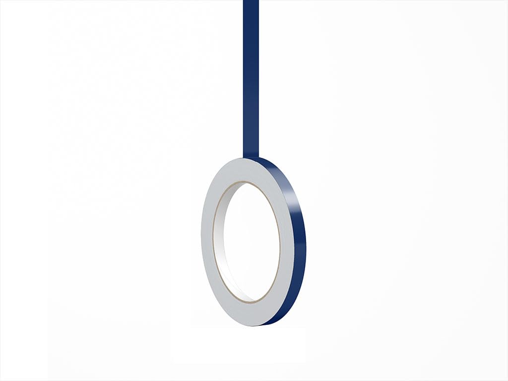 Rvinyl 3M Vinyl Pinstriping Tape - Deep Navy Blue, 1in x 150ft Roll, Gloss Finish