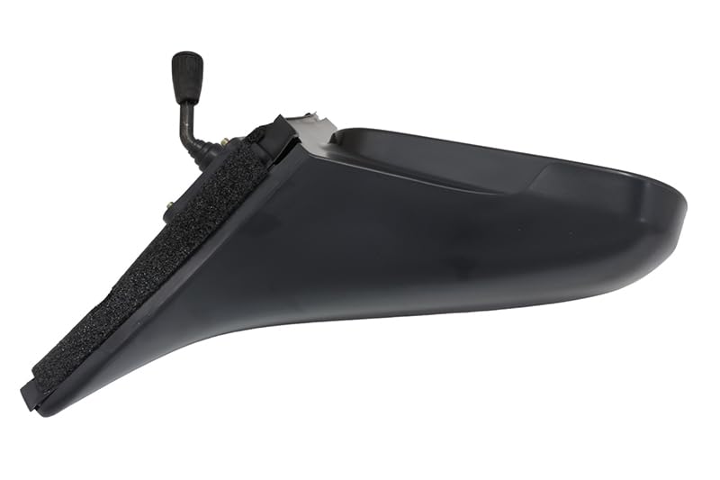 Gold Shrine Manual Remote Side View Mirror, Passenger Right, Black, Glass for Honda Civic Coupe/Hatchback 1996-2000