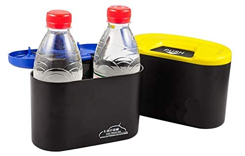 Ritmo Smart Universal Portable Silicone Car Mini Dustbin Trash Storage Can for Side Door Pockets, 500 Milliliters (Pack Of 1, Mu