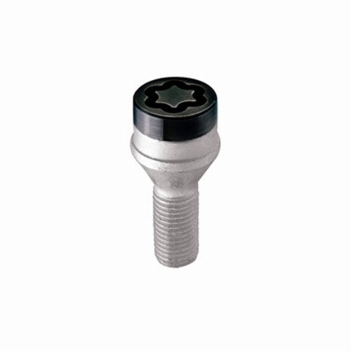 Mcgard 27326 Black Bolt Style Cone Seat Wheel Lock Set, 4 Locks / 1 Key