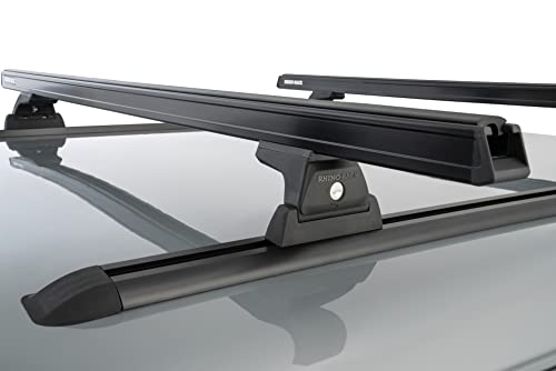 Rhino-Rack Midsize Truck Complete Track. Bar, & Leg Kit For Cap Topper Canopy Or Hard Tonneau, Includes 63 Aluminum Tracks, 59 Hd Bars, 4 Quick Release Legs, Hardware, Complete Kit, Black (Y01-130B)