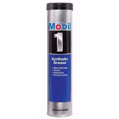 Mobil 1 Synthetic Grease Tube, 13.4 oz., Model 121070-1, High-Performance Lubricant, Ideal for Automotive Use