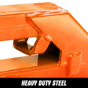 AIWARGOD Clamp On Trailer Hitch Receiver Bucket Hitch for Tractor 2 Ball Mount Adapter Compatible with Deere Bobcat Bucket, Or