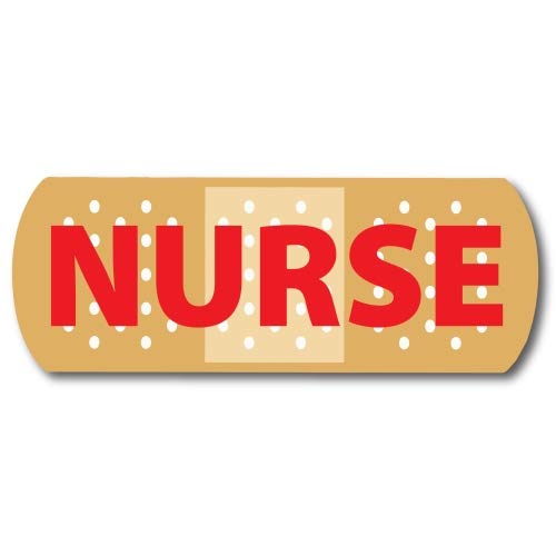 Magnet Me Up Nurse Band Aid Magnet Decal, 3X8 Inches Heavy Duty Automotive Magnet For Car Truck Suv