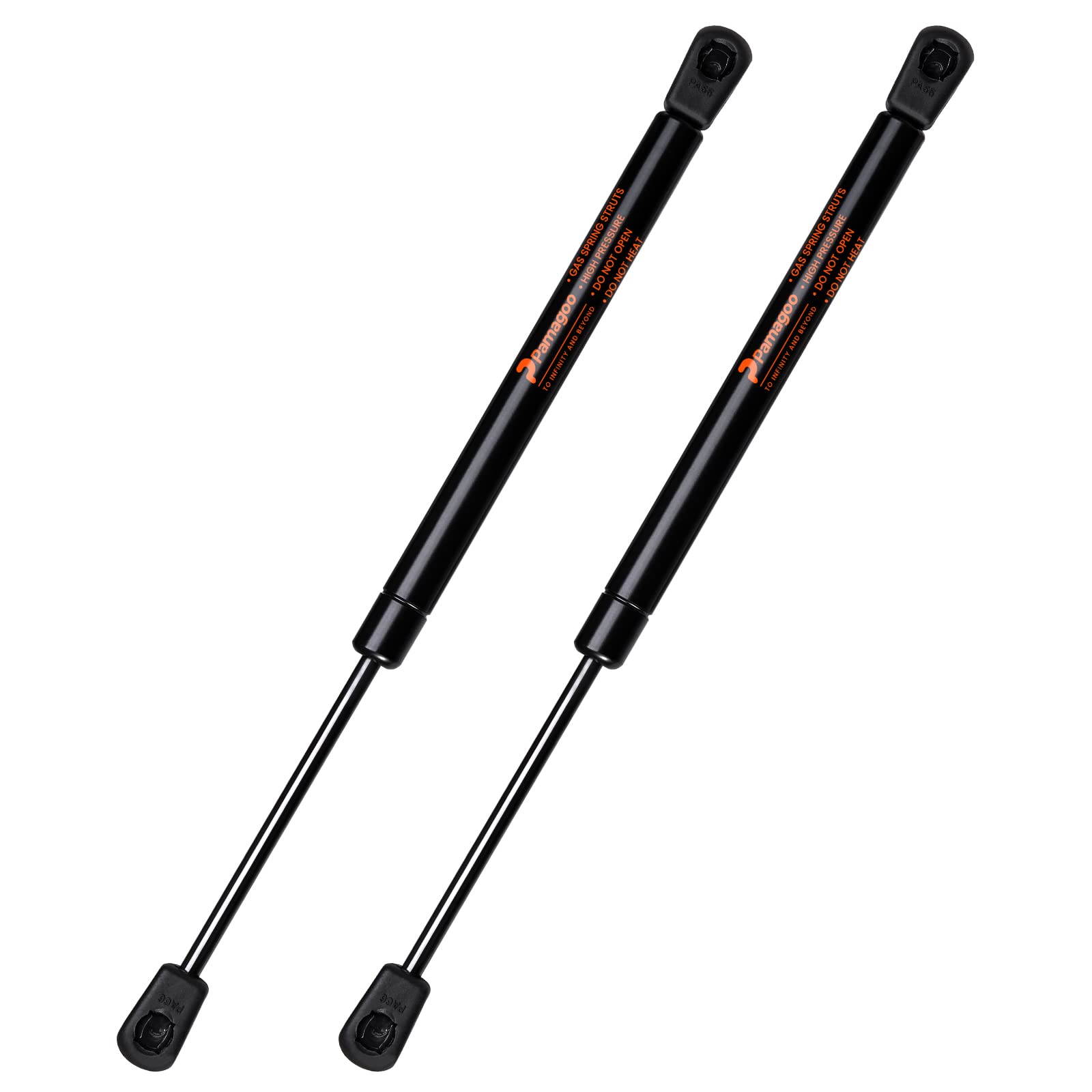 C16-25563 12 Inch 65 Lbs Gas Strut Shocks Lift For Leer Camper Shell Pickup Truck Topper Window Replacement Parts Weatherguard Tool Box Lid Door Support, 12 Gas Spring By Pamagoo 2 Pack
