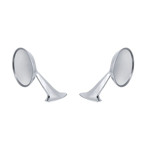United Pacific Industries 110747 Exterior Mirror Bundle with Bowtie Logo for 1965-66 Chevy Passenger Car, 1 Pack