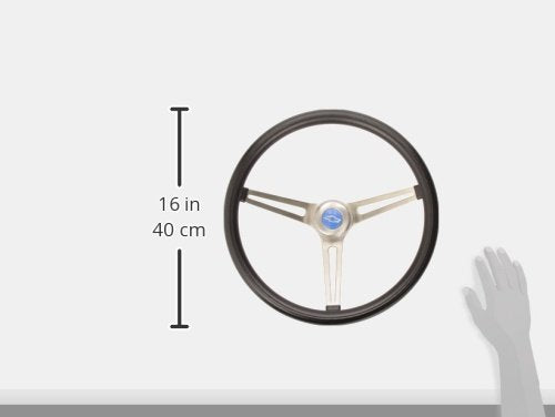 Grant 969 Classic GM Steering Wheel - Black Stainless Steel, Durable Design