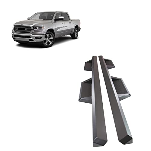 Black Horse Off Road Impact Heavy Duty Drop Side Steps Black Compatible With 2019-2023 Ram 1500 (Excl. 19-20 Ram 1500 Classic)-Im-Doracc-19