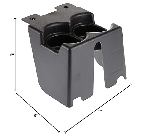 Omix-Ada Cup Holder Dual CH-1 Fits 1984-1996 Jeep Cherokee XJ Black Plastic 12035.50