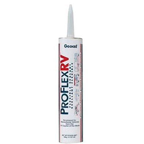 Geocel RV Trailer Camper Sealants Proflex Flexible Sealant, Clear, 10 Oz, Quantity 4, Rubber Material