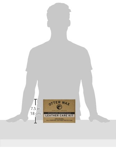 Otter Wax Leather Care Kit | 100% All-Natural Leather Care Products | Made In The Usa | Includes Saddle Soap & Leather Salve | C