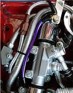 Electriduct 1" Nylon Convoshield Wire Loom - Automotive - 39" Length - Chrome - Durable Polymer Material
